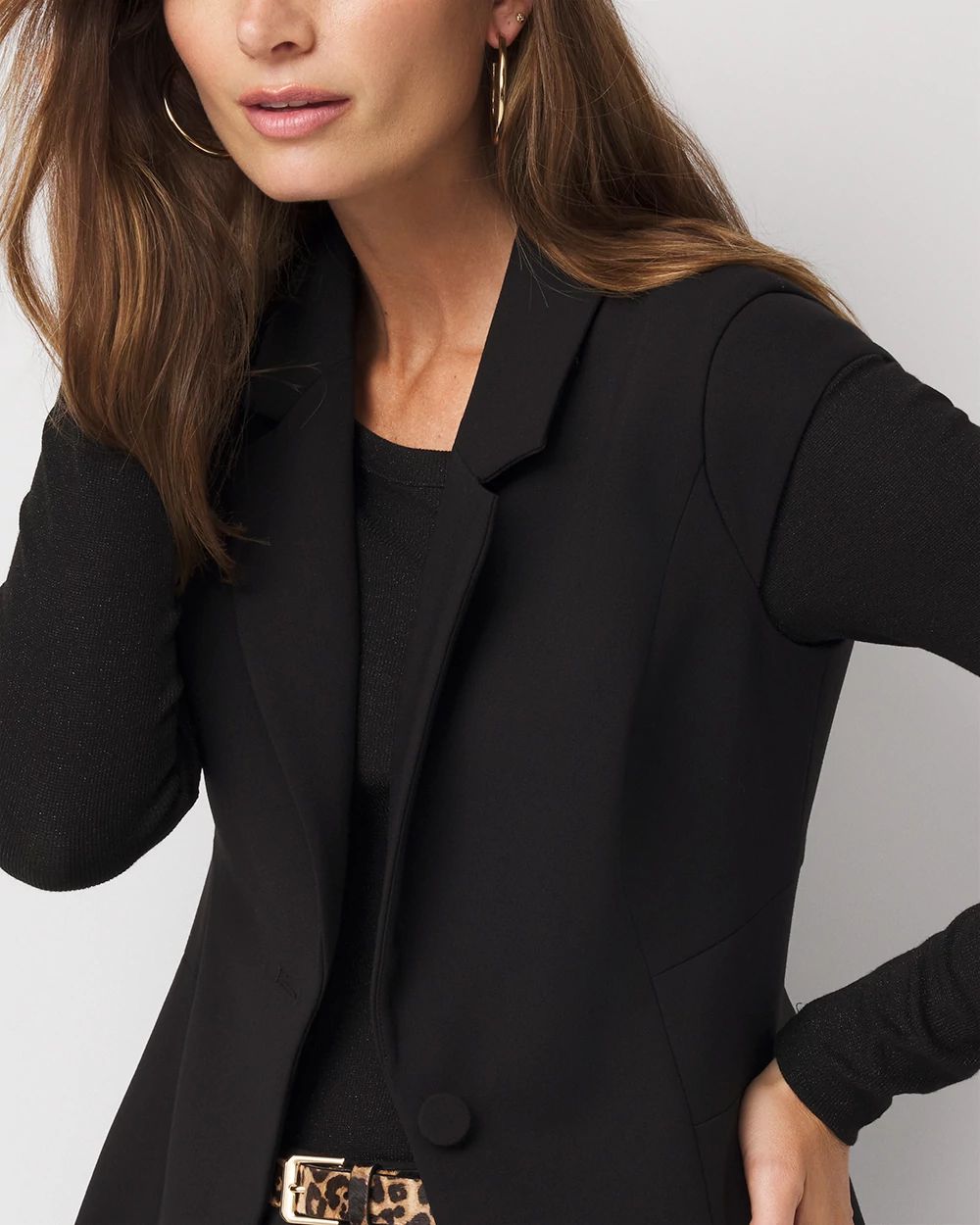 [新品]TODAYFULQuilting Compact Vest 黒　36 Cropped Tailored Vest | White House Black Market